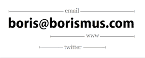 Boris Smus' Business Card